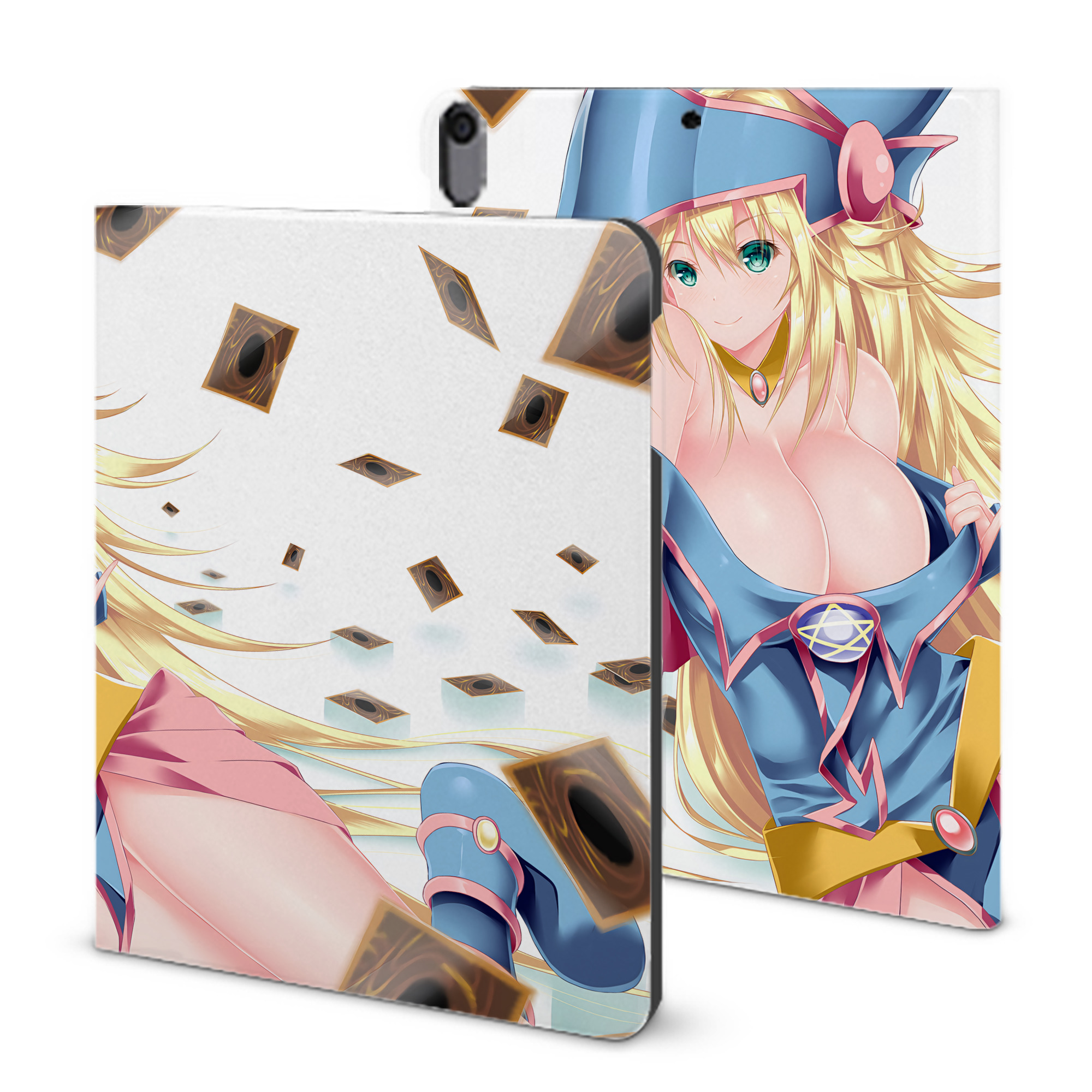 （画像用） 遊☆戯☆王 Yu-Gi-Oh! IPad ケース ブック型 PUレザー TPU 耐衝撃 軽量 薄型 ペン収納なし 全面保護 IPad 各モデル対応